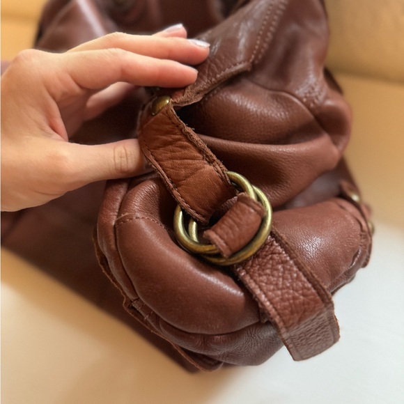 Vintage Línea Pelle Brown Leather Satchel - Picture 13 of 13